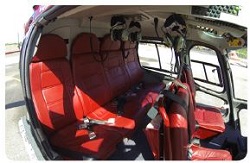 Interior seating 5-seater Eurocopter AS 355-N Helicopter